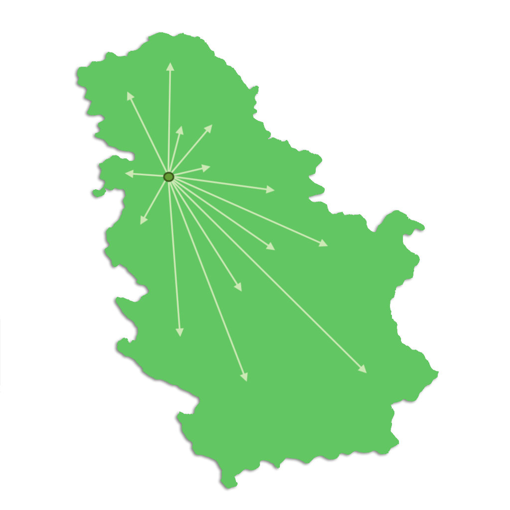 Mapa servisne mreže - Svet Baterija