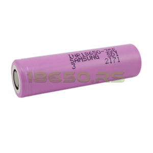 Samsung 35E 18650 Baterija 3.6V Li-Ion 3500mAh 8A PARD LAMPA OPTIKA